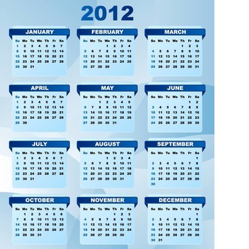 2012日歷