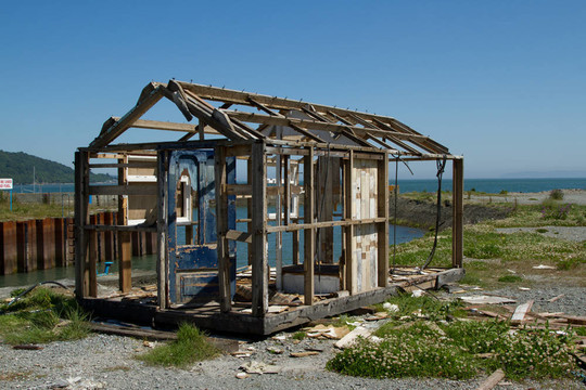 廢棄的小屋。
