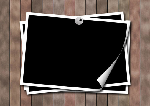 在一個木制的表面photoframework