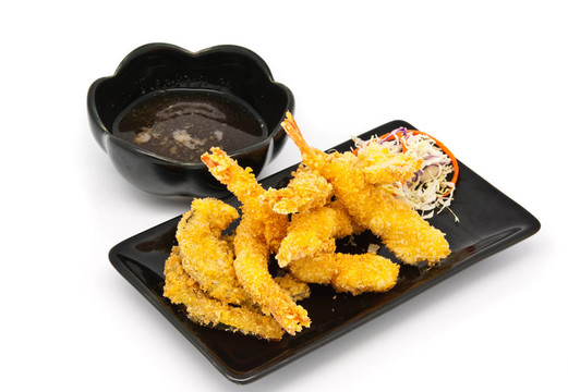 Fried Shrimps與蔬菜