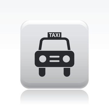 說明單個(gè)孤立出租車圖標(biāo)