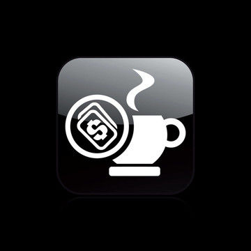 說明單孤立杯價格圖標(biāo)