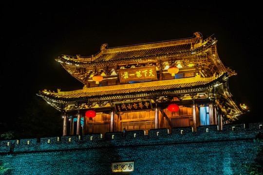 臺(tái)兒莊古城局部特寫