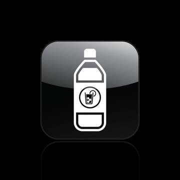 說(shuō)明單孤立飲料瓶圖標(biāo)