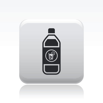 說(shuō)明單孤立飲料瓶圖標(biāo)