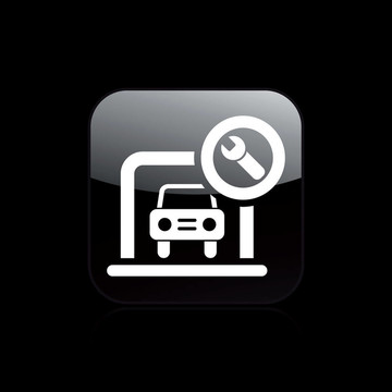 說明單個(gè)孤立的汽車箱圖標(biāo)