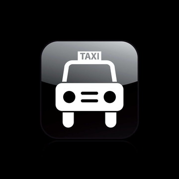 說明單個(gè)孤立出租車圖標(biāo)