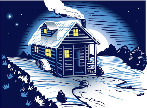 雪白的小屋