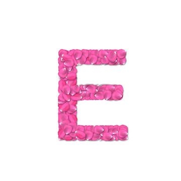 玫瑰花瓣字體