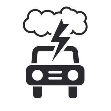 說(shuō)明單孤立汽車(chē)風(fēng)暴圖標(biāo)