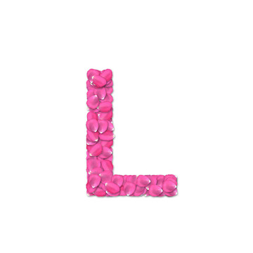 玫瑰花瓣字體