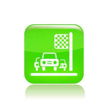 說(shuō)明單一孤立賽車圖標(biāo)