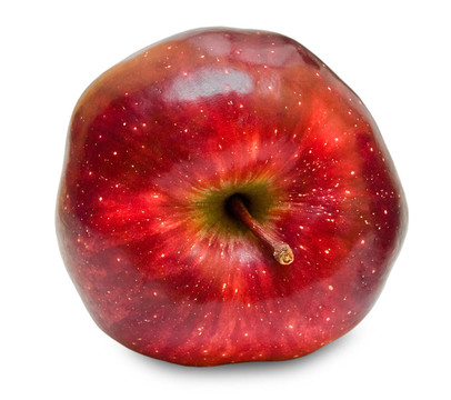 紅蘋果孤立在白色背景