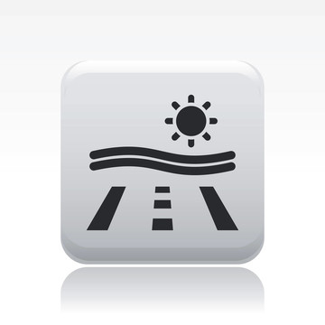 說明單孤立道路圖標(biāo)