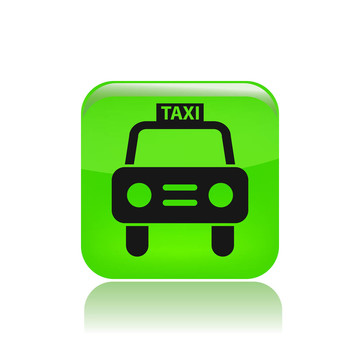 說明單個(gè)孤立出租車圖標(biāo)
