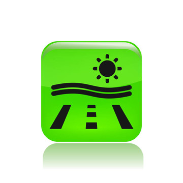說(shuō)明單孤立道路圖標(biāo)