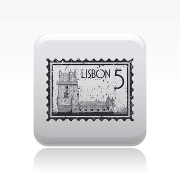 說明單孤立Lisbon圖標(biāo)
