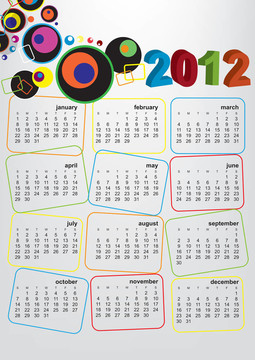 日歷2012