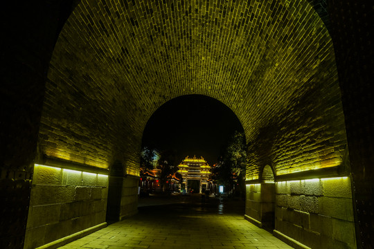 臺兒莊古城夜景