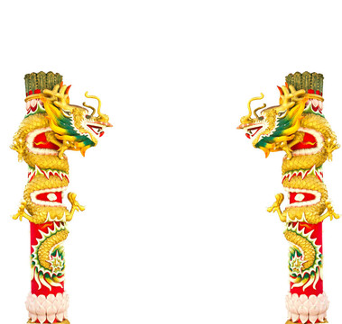 金色的龍柱