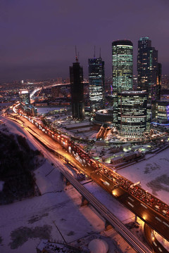 莫斯科russia-december 10：莫斯科國際商業(yè)中心