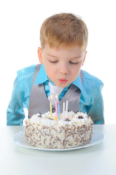 美麗小男孩生日快樂