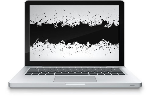 向量的筆記本電腦。