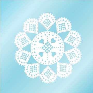 花邊的藍(lán)色