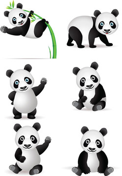 熊貓卡通合集