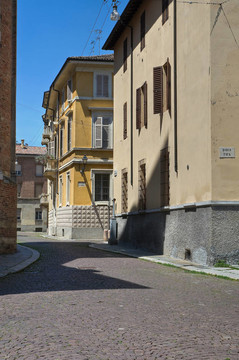 小巷。帕爾馬。Emilia Romagna。意大利.