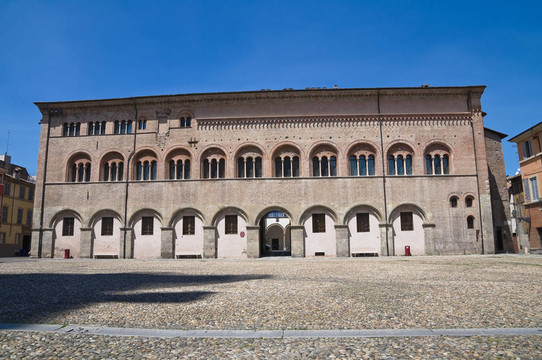 主教宮。帕爾馬。Emilia Romagna。意大利.