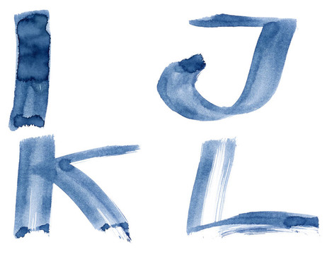 藍色的字母