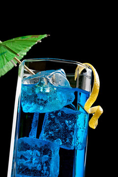 藍橙力嬌酒雞尾酒裝飾