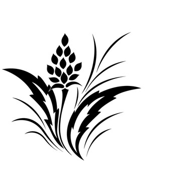 紋身；古典花卉圖案