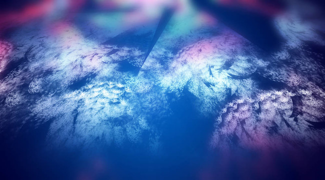 藍色褪色；創(chuàng)意設計的抽象背景