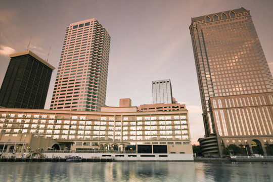 坦帕市區(qū)的日落