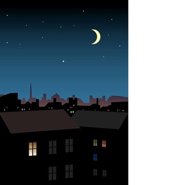 夜晚的城市