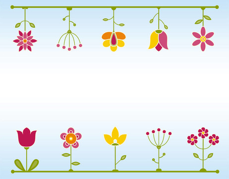 復(fù)古花框