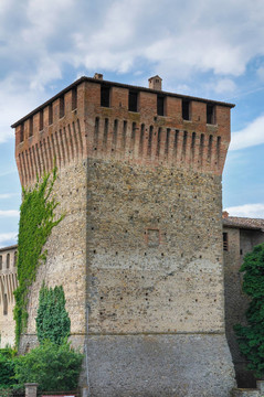 患者對瓦拉諾de城堡。Emilia Romagna。意大利.