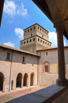 城堡Torrechiara。Emilia Romagna。意大利.