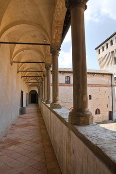 城堡Torrechiara。Emilia Romagna。意大利.