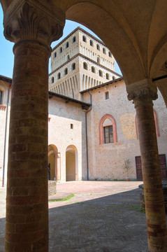 城堡Torrechiara。Emilia Romagna。意大利.