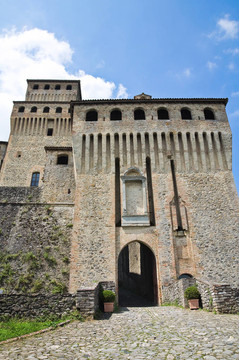 城堡Torrechiara。Emilia Romagna。意大利.