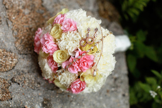 婚禮花束。