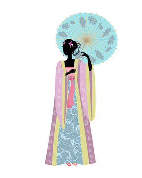 傳統(tǒng)服飾中的中國女人