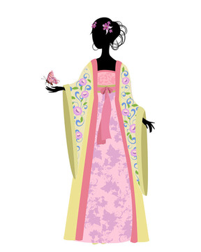 中國女人與傳統(tǒng)服飾中的蝴蝶