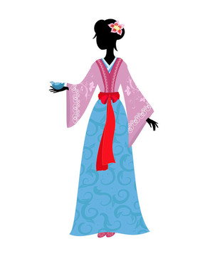 中國婦女與鳥的傳統(tǒng)服飾