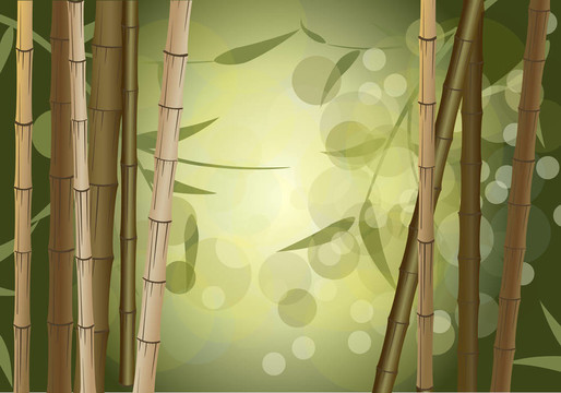 背景竹林