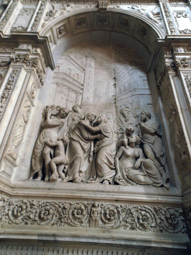 內(nèi)部的大教堂（大教堂）。Orvieto；翁布里亞大區(qū)