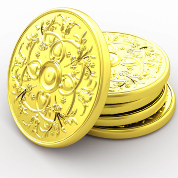 成堆的金幣